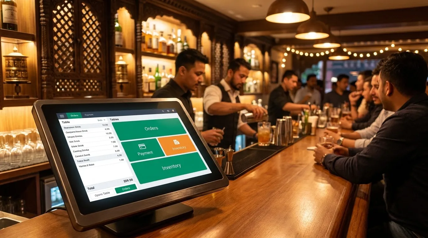 Cover: Pubs, Bars & Lounges POS in Nepal: BOT, Tabs & Peak Nights — Restronp restaurant blog Nepal