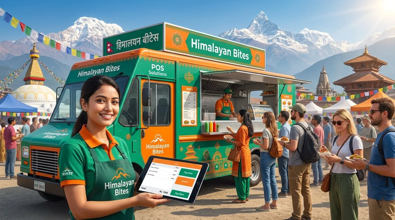 Cover: Food Truck POS in Nepal: Mobile Billing, Compact Layouts & Cashless Mix — Restronp restaurant blog Nepal